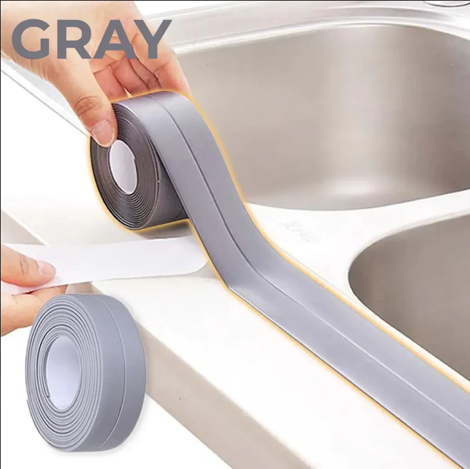 Waterproof Self Adhesive Caulk Strip Tape Sealer (10.5FT) For Kitchen, Bathroom & More