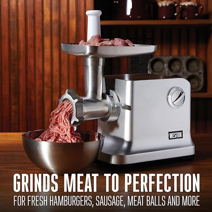 Weston Electric Meat Grinder & Sausage Stuffer 1 HP
