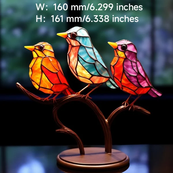 (🔥Last Day Promotion-SAVE 50% OFF) 🌈bird on Branch Series Alloy Desktop Decorations -BUY 2 GET 10% OFF & FREE SHIPPING