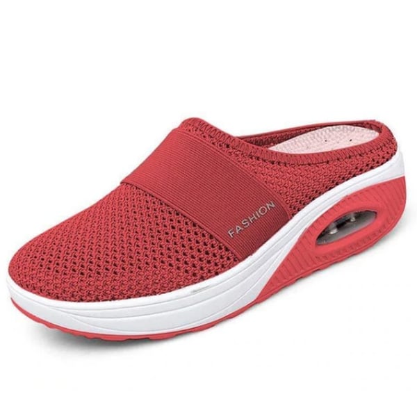 Orthopedic Walking Shoes for Women- Breathable Lightweight Air Cushion Slip-on Walking Slippers