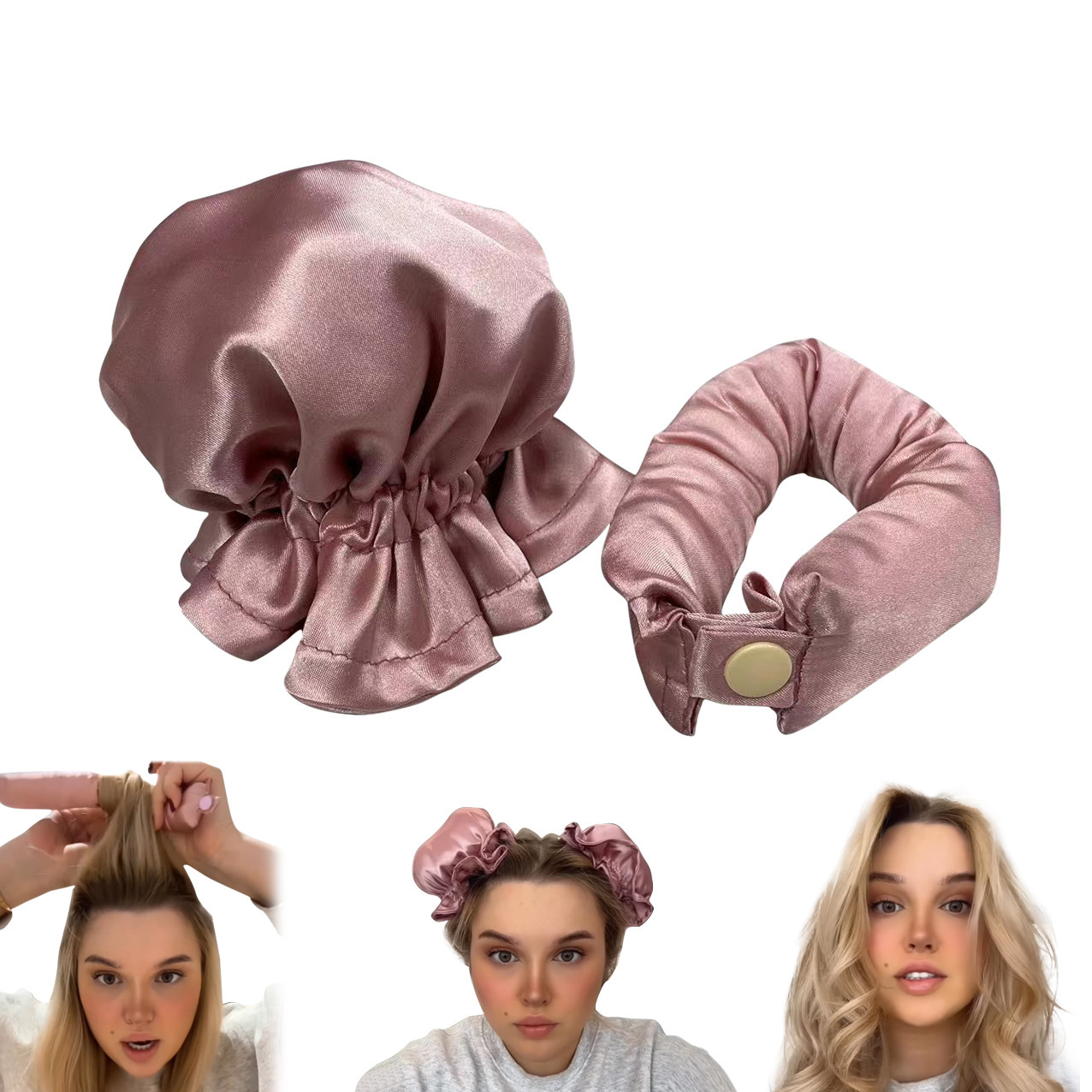 🔥Heatless Curling Rod Headband
