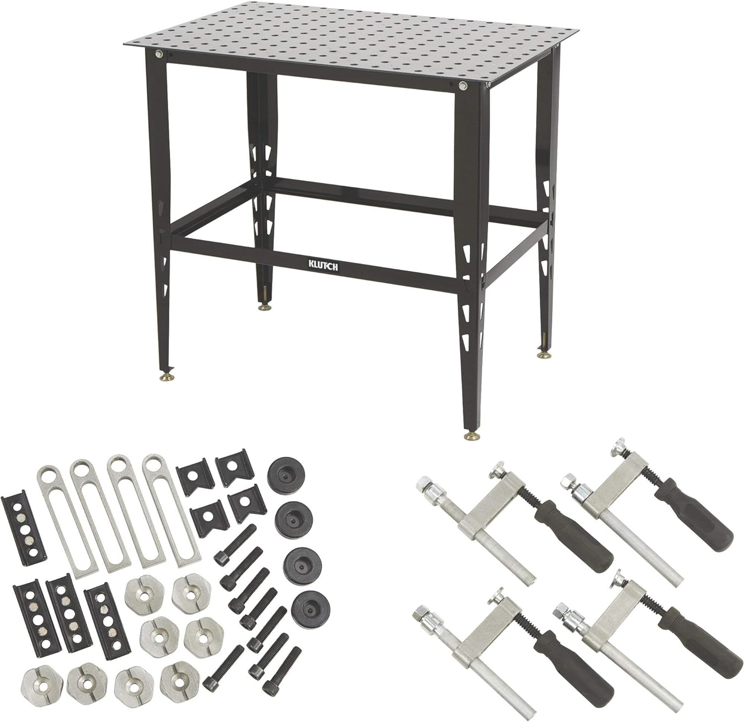 Klutch Steel Welding Table with Tool Kit