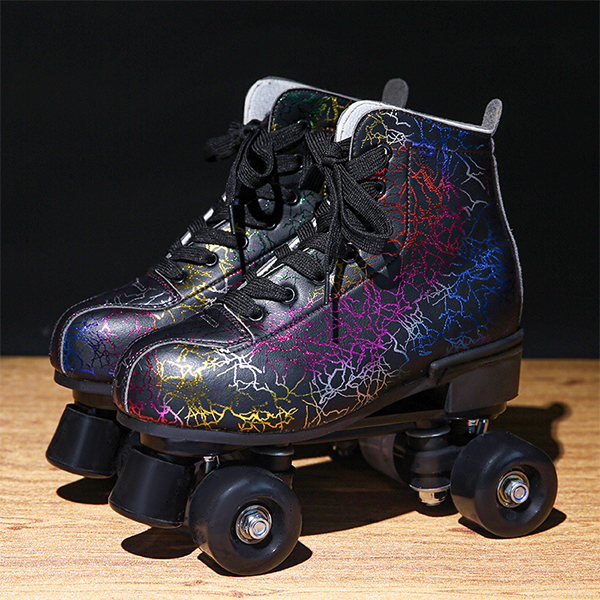 Chicinskates Black Lightning Roller Skates