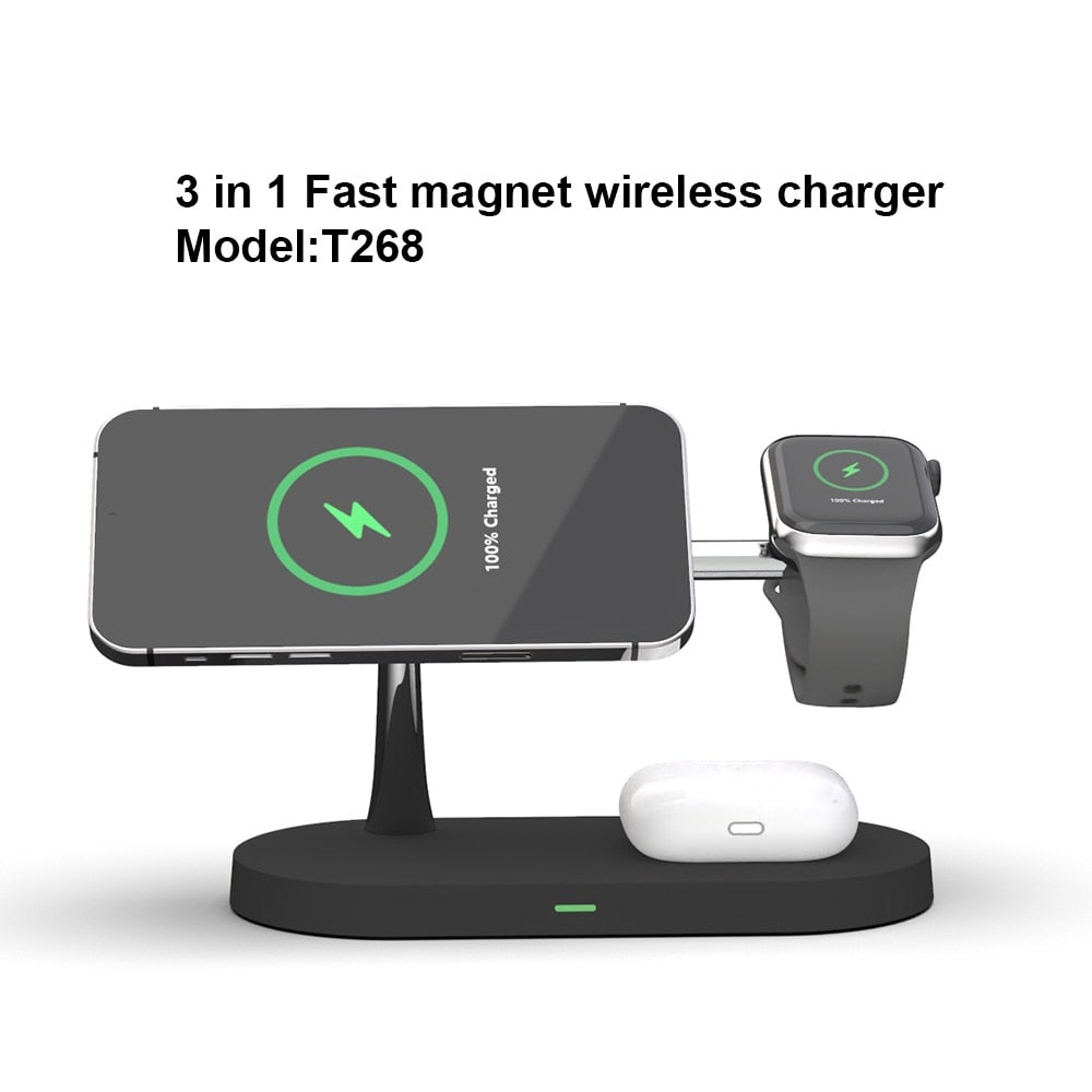3-in-1 Magnetic Wireless Charger