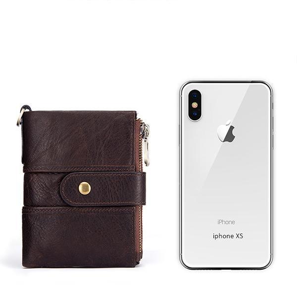 Genuine Leather Anti-theft Retro Wallet With Chain (Buy 2 Get 15% Off,CODE:B2)