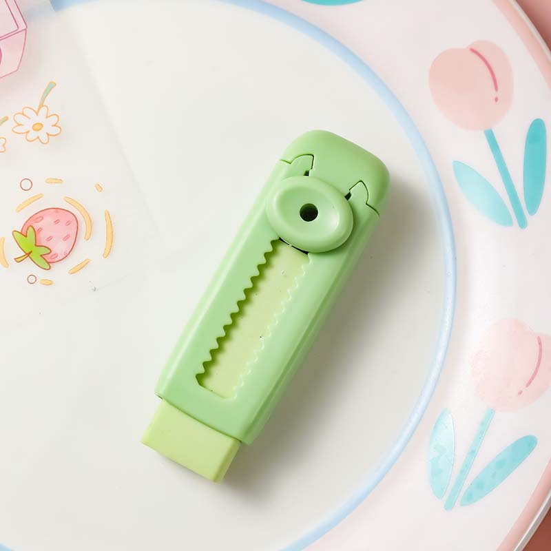 (Buy 2 Get 1 Free)  Push Pull Design Sliding Retractable Pencil Eraser