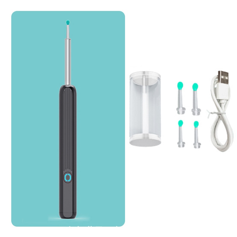 Clean Earwax – Wi -Fi Visible Wax Elimination Spoon,USB 1080P HD Load Otoscope