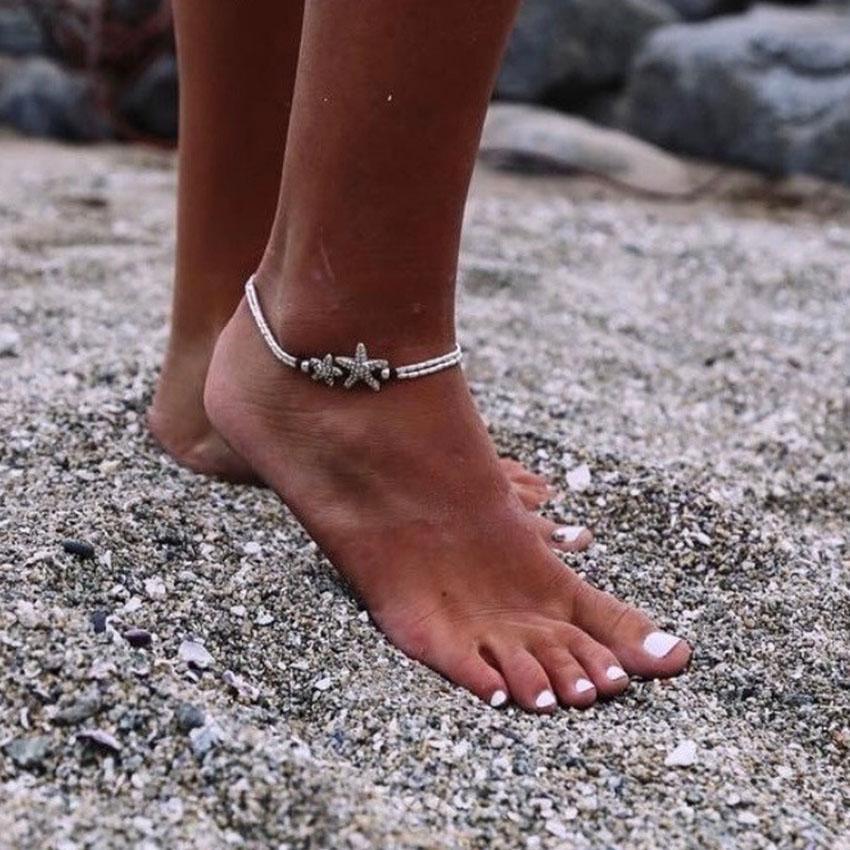 Cute Boho Starfish Anklet