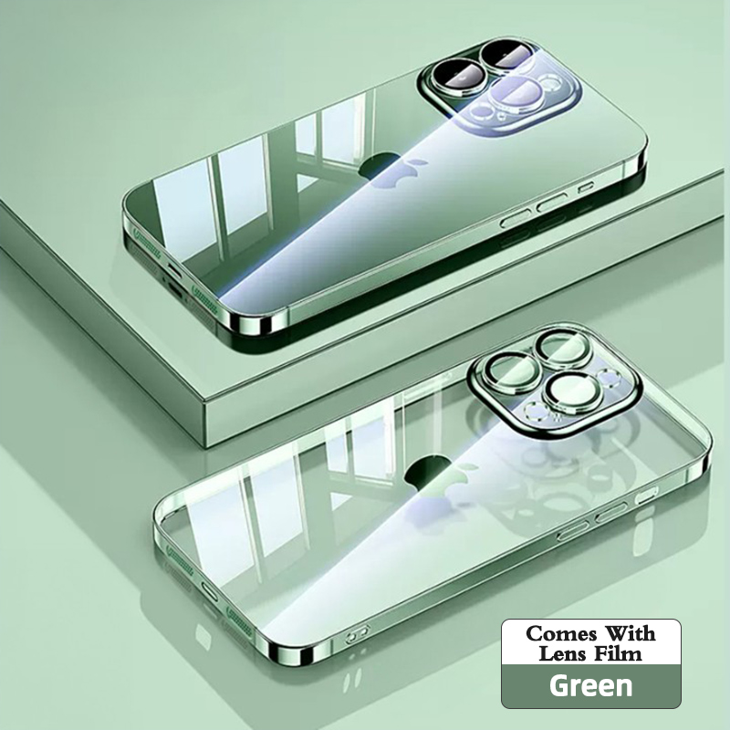 The Ultra Thin Electro Plated Transparent Case Cover for iPhone