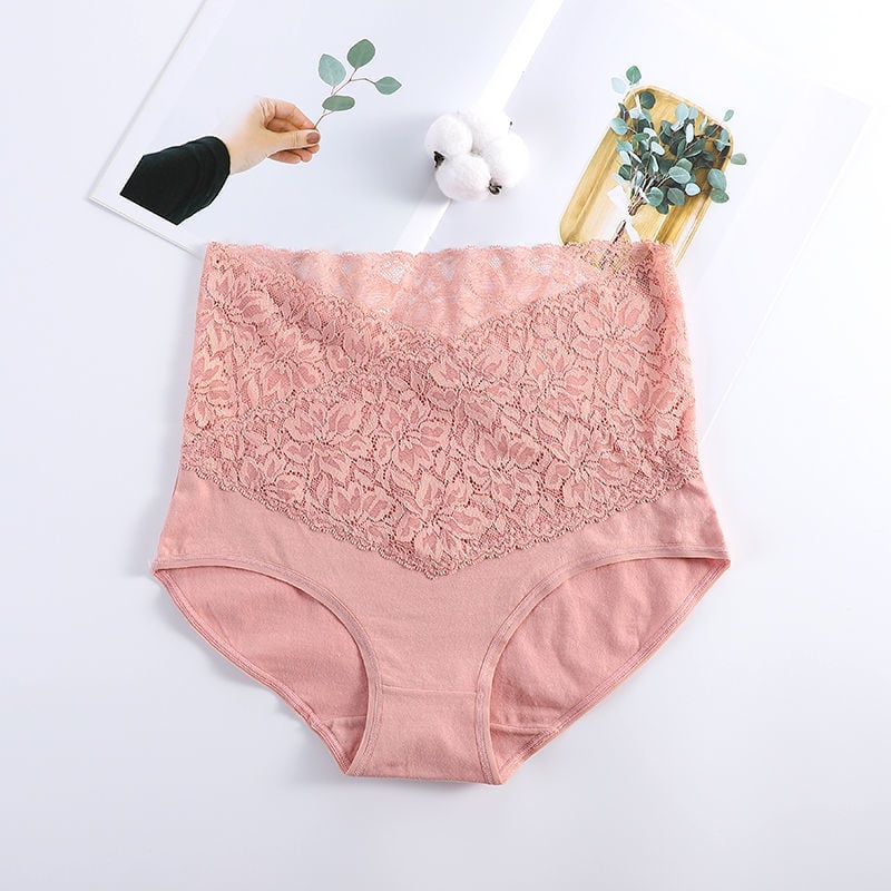 Viagebra®[Buy 1 Get 5(5pcs)]Women's High Waist Cotton Lace Panties