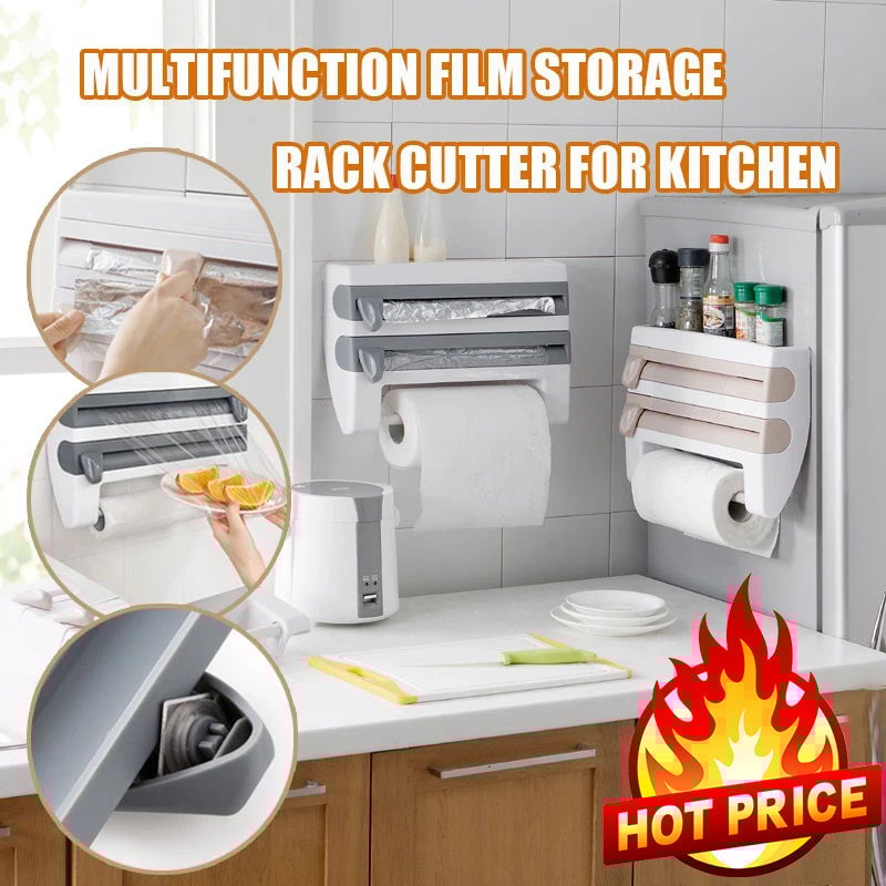 🎁Spring Hot Sale-30% OFF🥕Multifunction Film Storage Rack(Nail free)