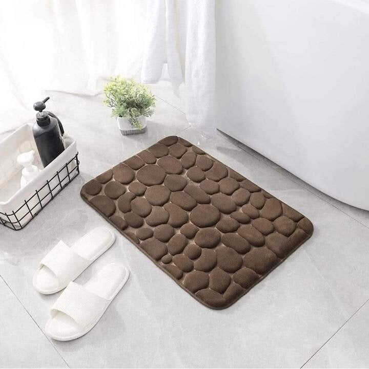 💥Last Day 48% OFF💥Cobblestone Embossed Bathroom Bath Mat