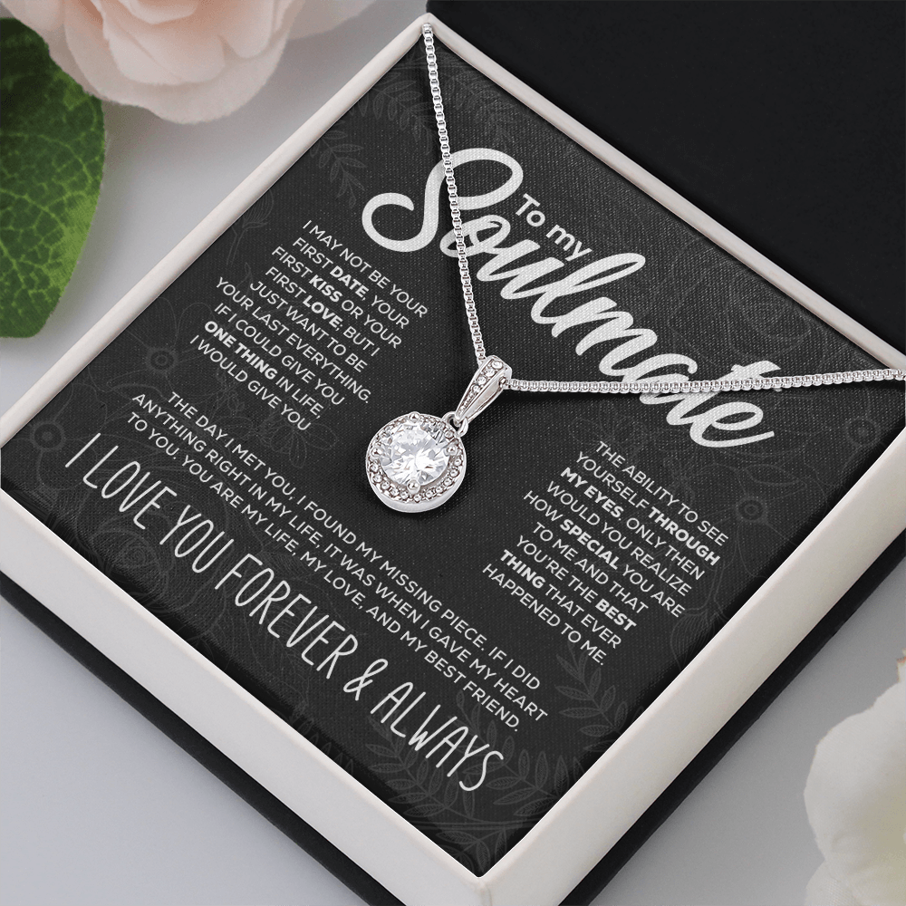To My Soulmate Sparkling Pendant Set