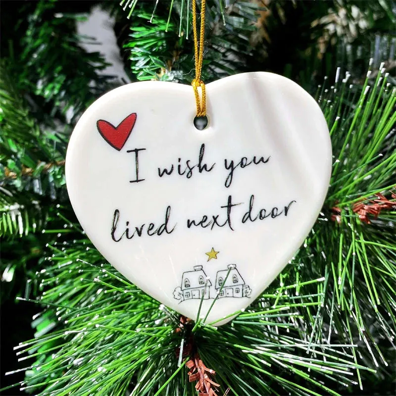Christmas Heart Hanging Ornament🎅