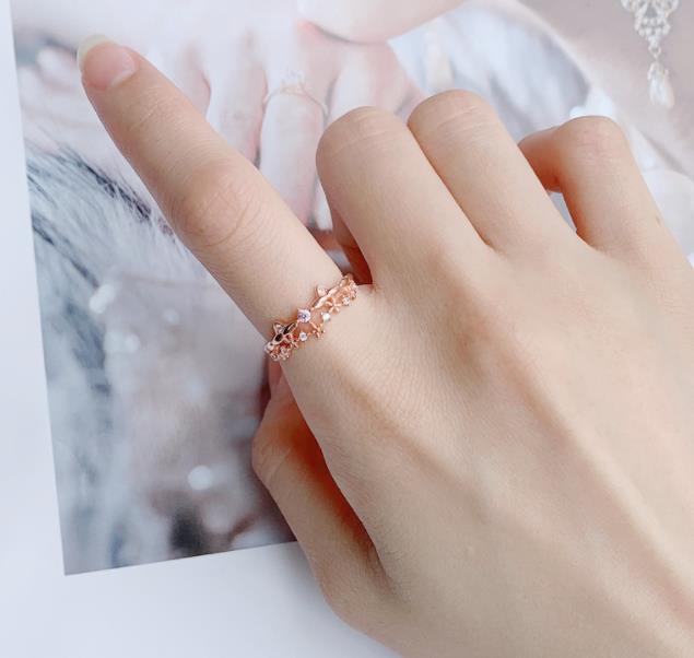 Pink gemstone ring