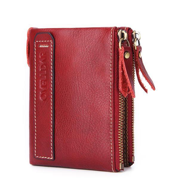 Genuine Leather RFID Anti-theft Wallet