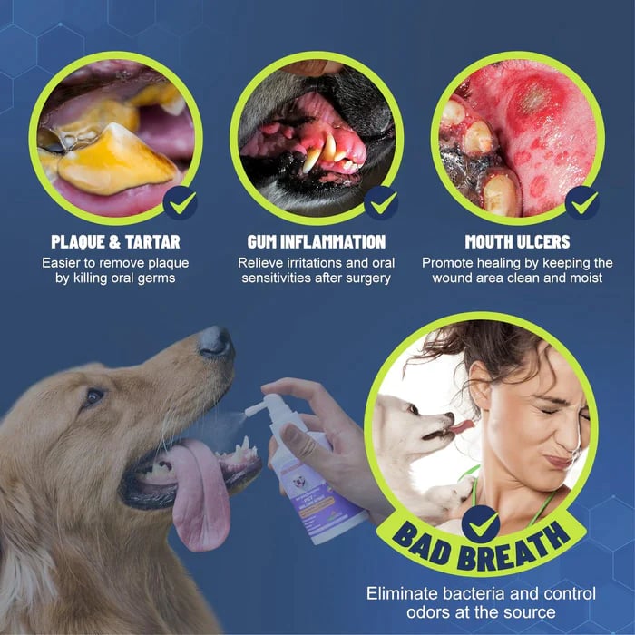 🔥HOT SALE PROMOTION - 49% OFF🔥Teeth Cleaning Spray for Dogs & Cats