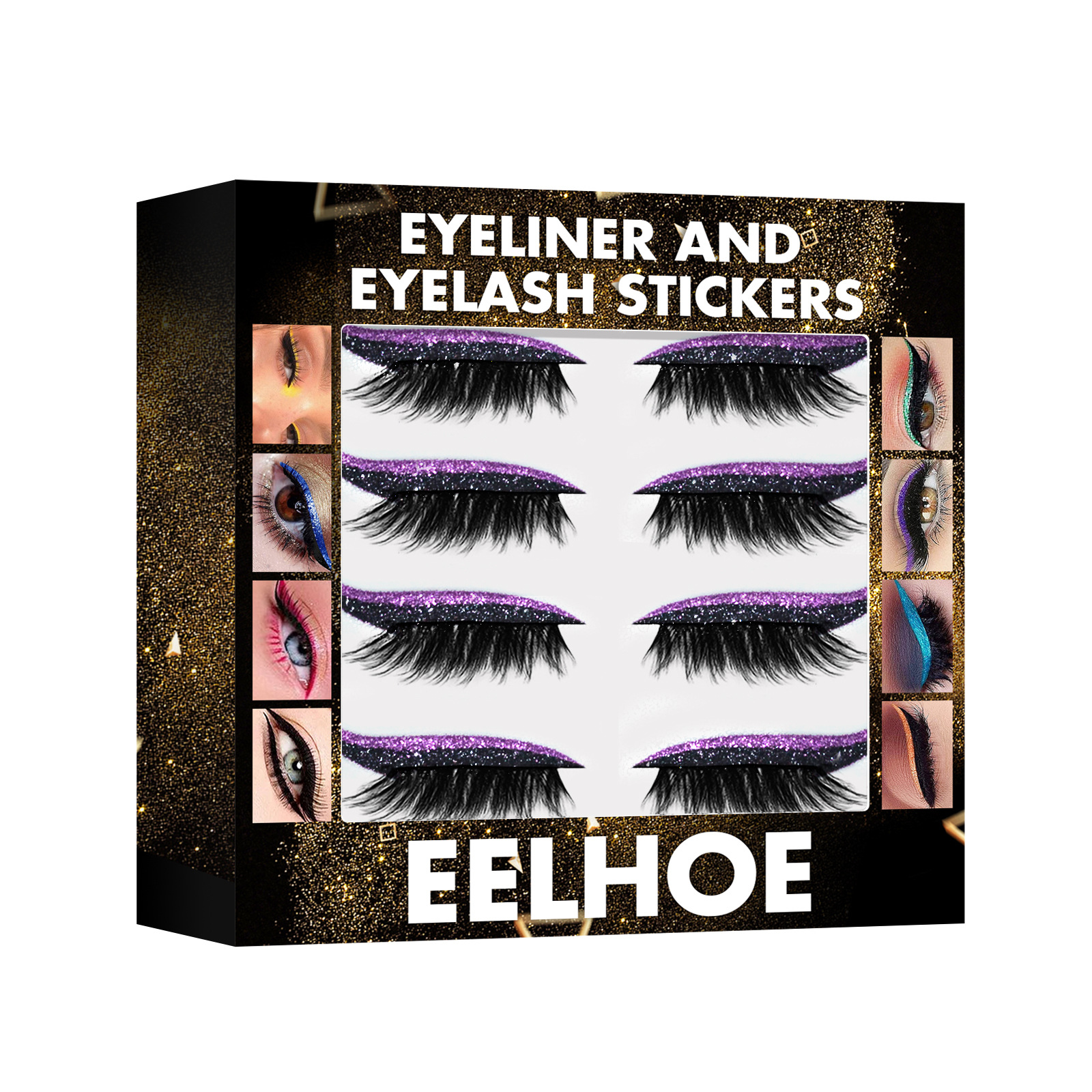 (⚡2022 #1 Best-Selling-50% OFF) Reusable Eyeliner And Eyelash Stickers (Set of 4 pairs)-BUY 4 SETS FREE SHIPPING