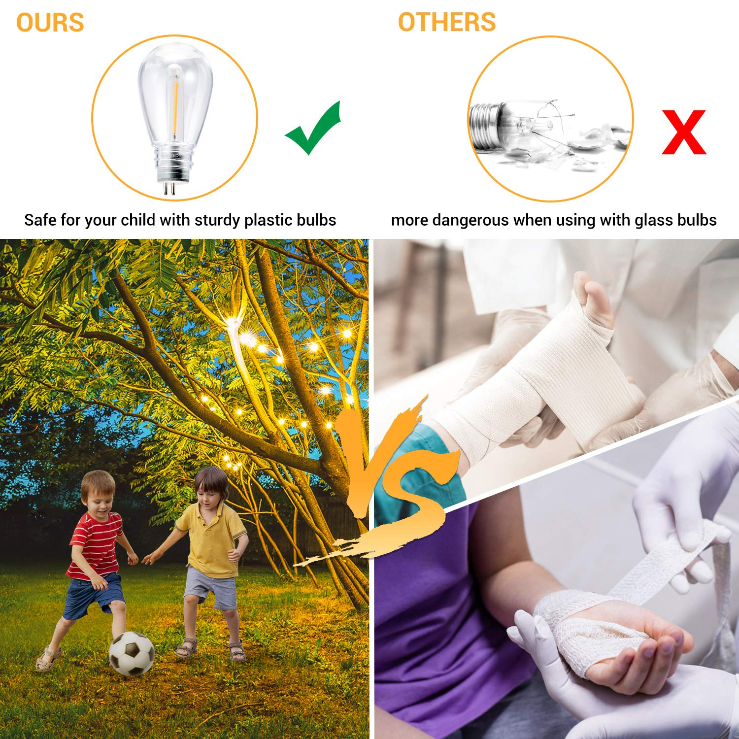 [Last Day 50% OFF]-SOLAR POWERED LED OUTDOOR STRING LIGHTS