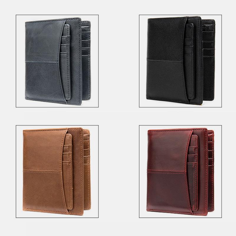 Vintage Multi-Card Pocket Genuine Leather Wallet