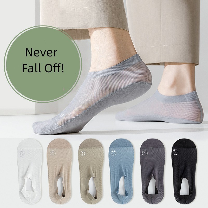 🔥SUMMER SALE-40% OFF  Men Invisible  Socks  Non Slip Short Socks
