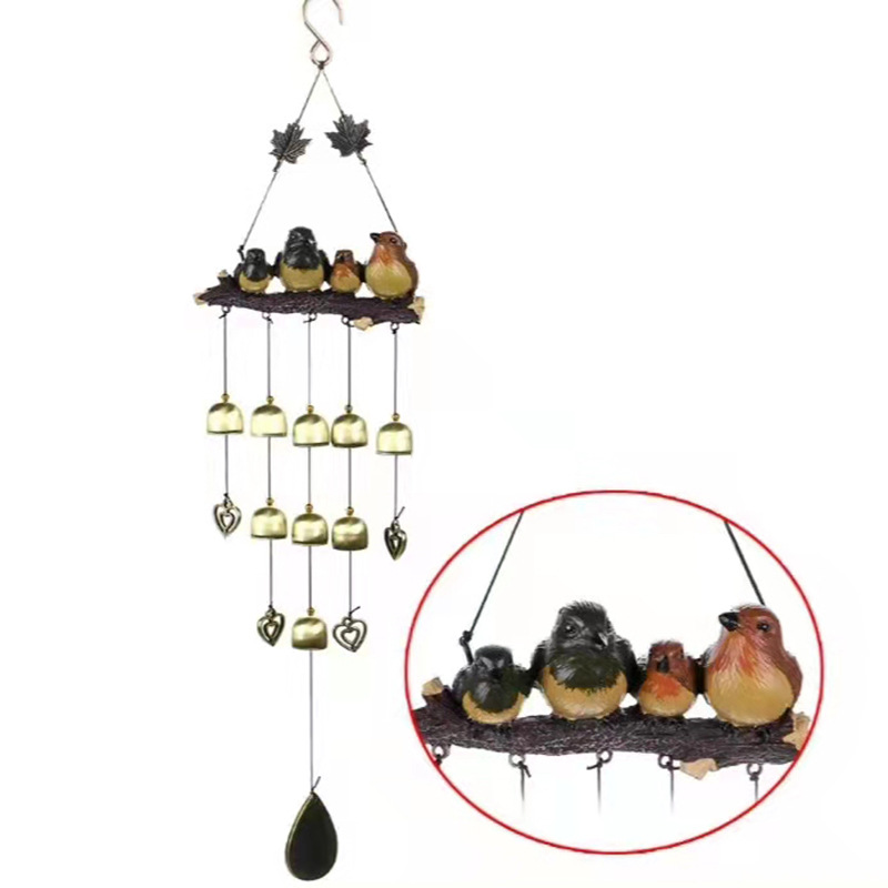 (Last Day Promotion-50% OFF)Gardenvy Cardinal Wind Chime for Garden, Backyard, Church, Red-BUY 2 FREE SHIPPING