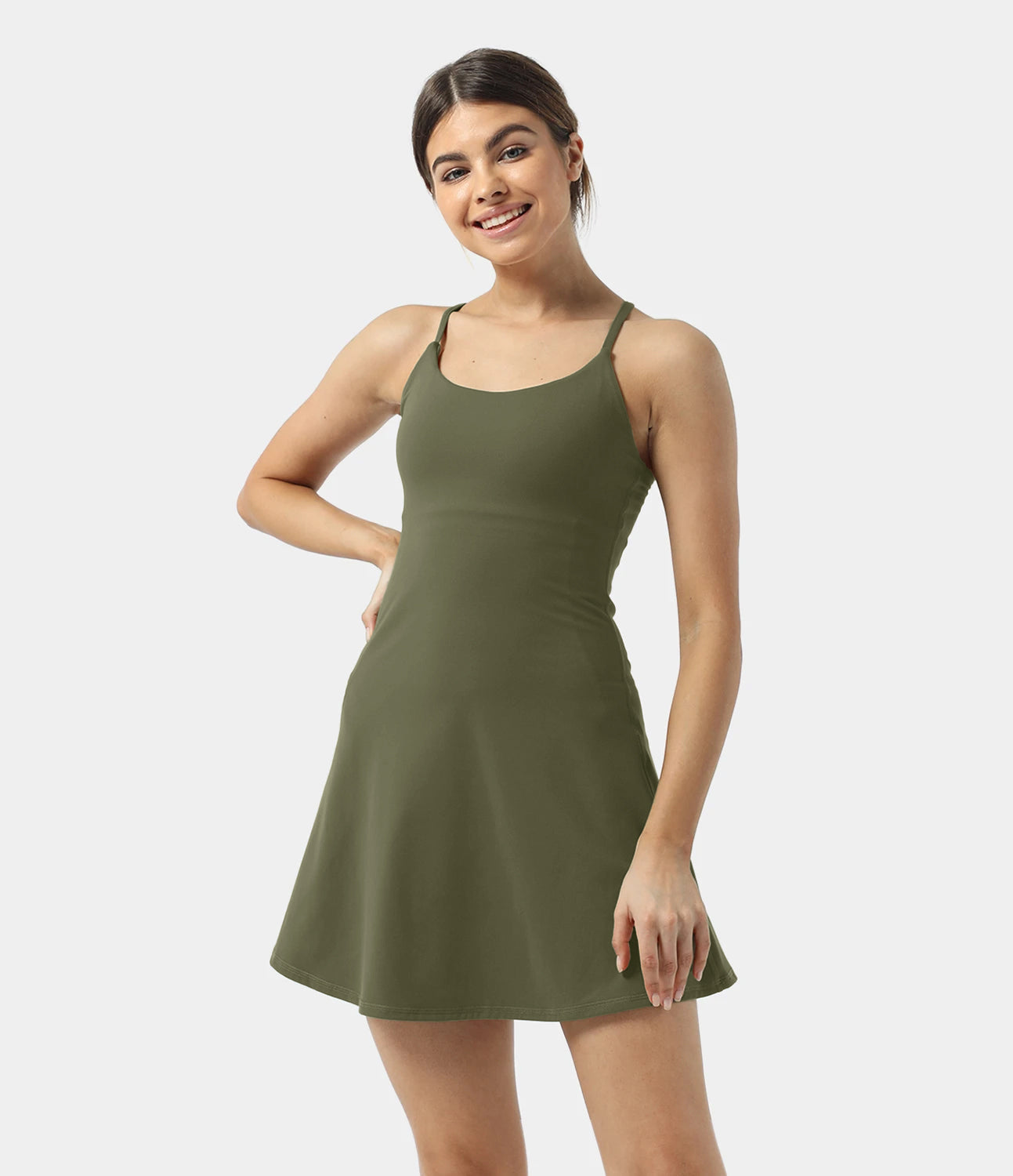 Everyday Cloudful® 2-in-1 Flare Activity Dress-Wannabe