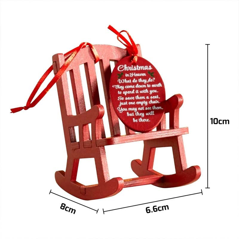 Last Day 75% Off - 🎄Christmas in Heaven Rocking Chair Ornament❤️