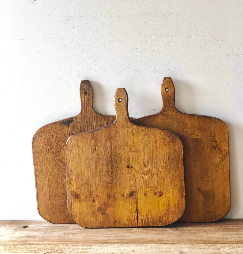 Vintage from before 2000, Square, French Reclaimed Bread Board