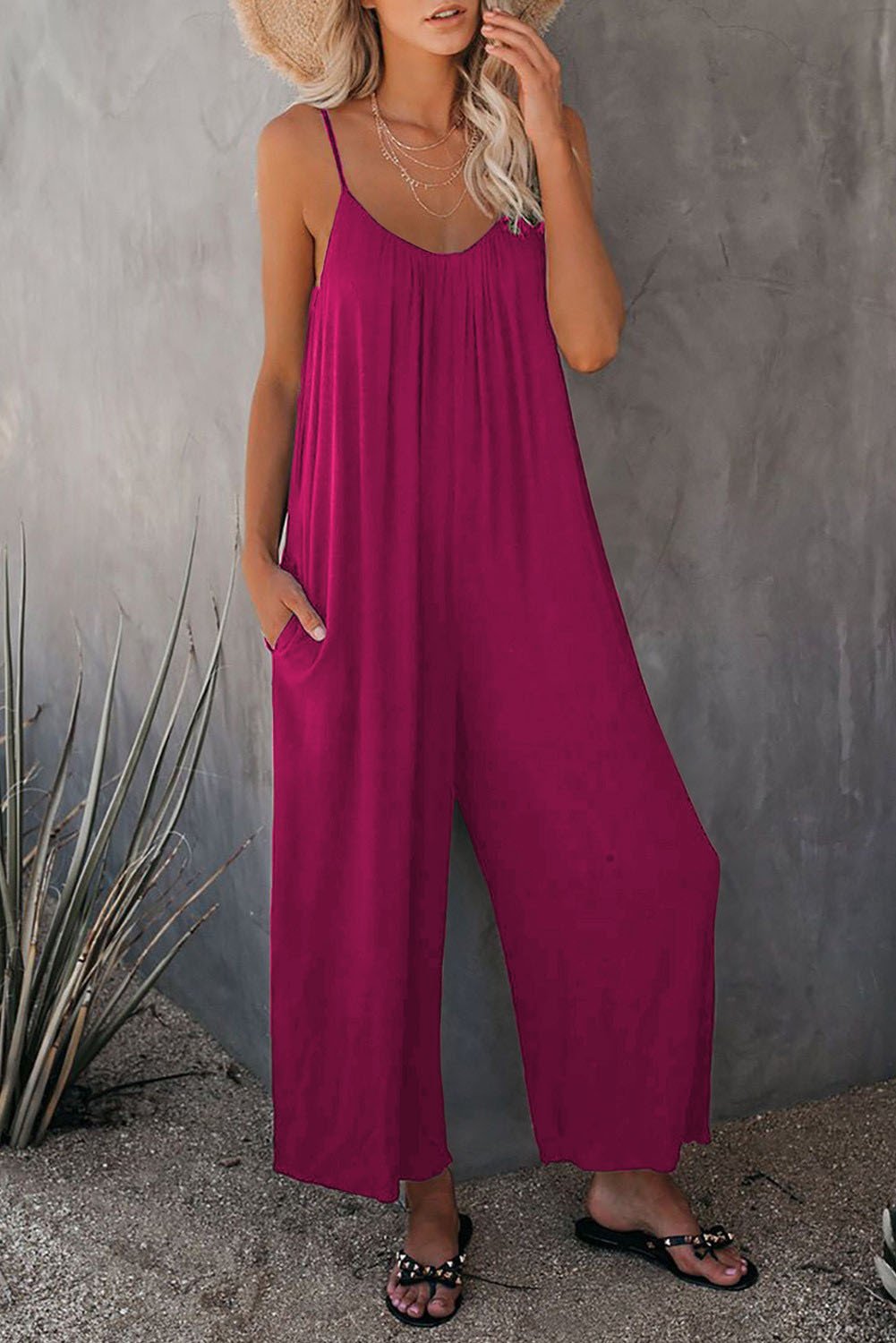 🔥LAST DAY 70% off 🔥Ultimate Flowy Jumpsuit with Pockets (Buy 2 Free Shipping)