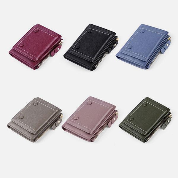 Multi-Card Genuine Leather Wallet
