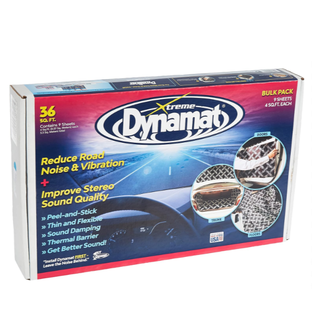 Dynamat Thick Self-Adhesive Sound Deadener with Xtreme Bulk Pack 9 Sheets