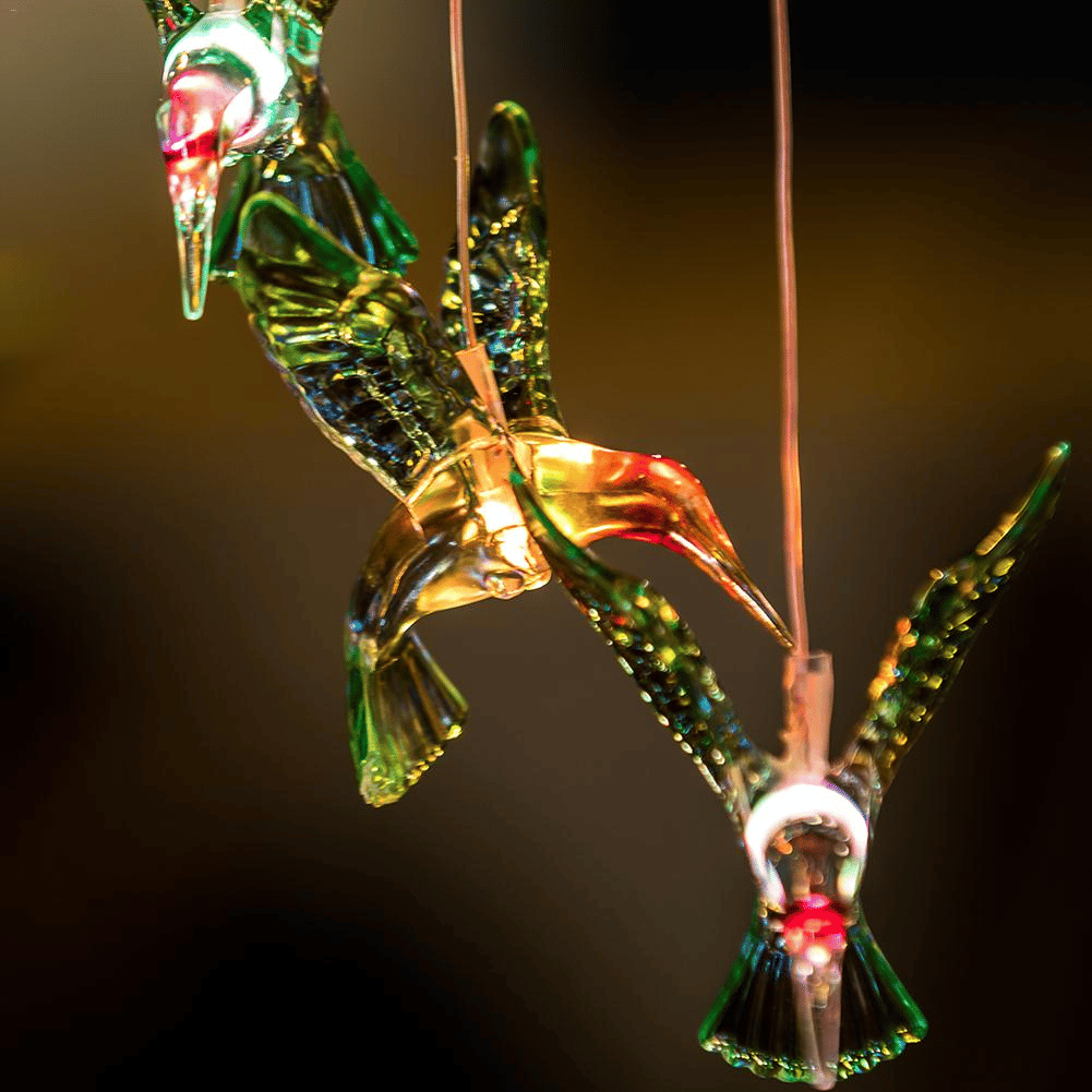 Solar LED Lights Hummingbird Wind Chimes