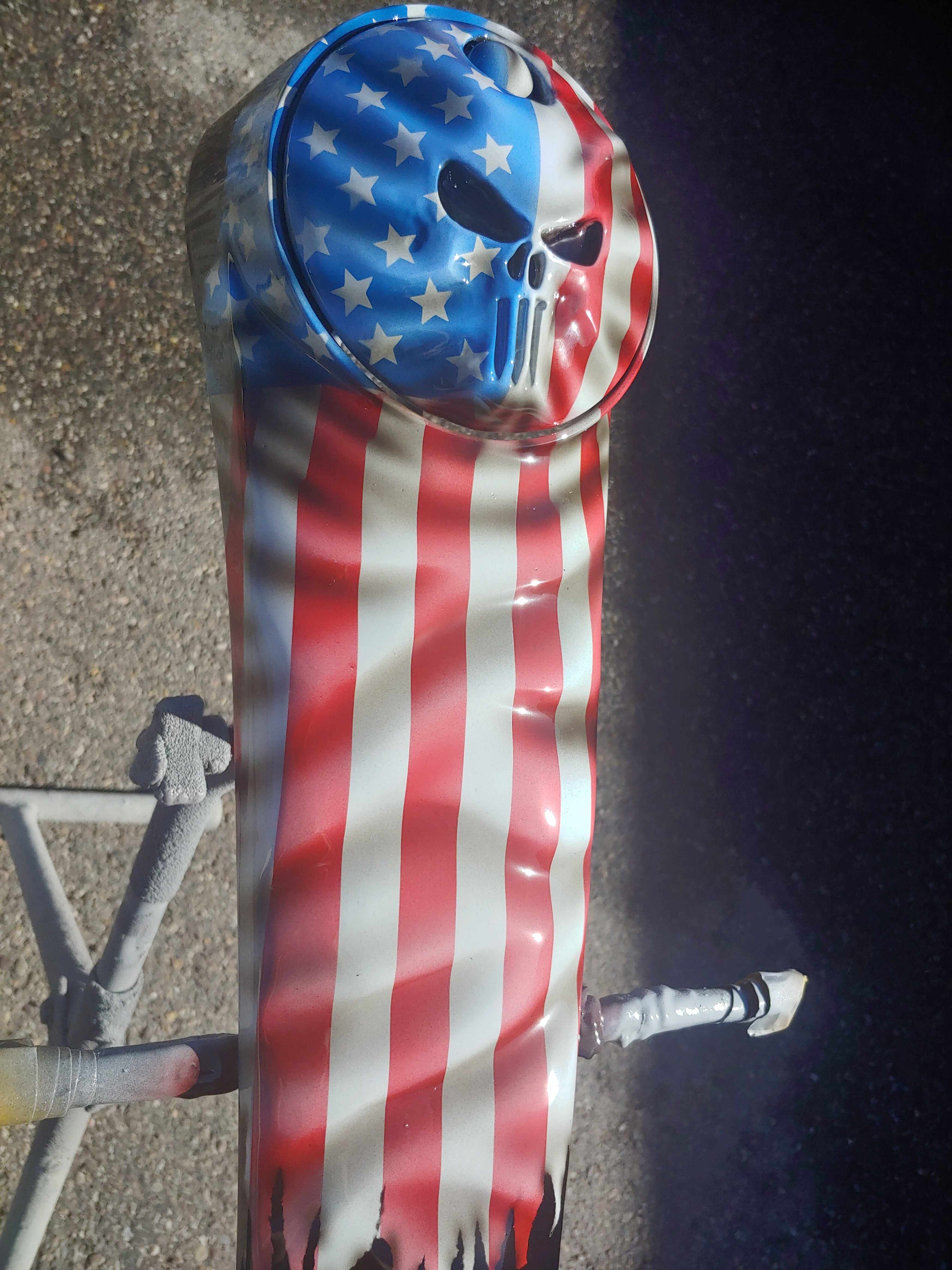 Harley Motorcycle Punisher Full Color Flag Harley Console