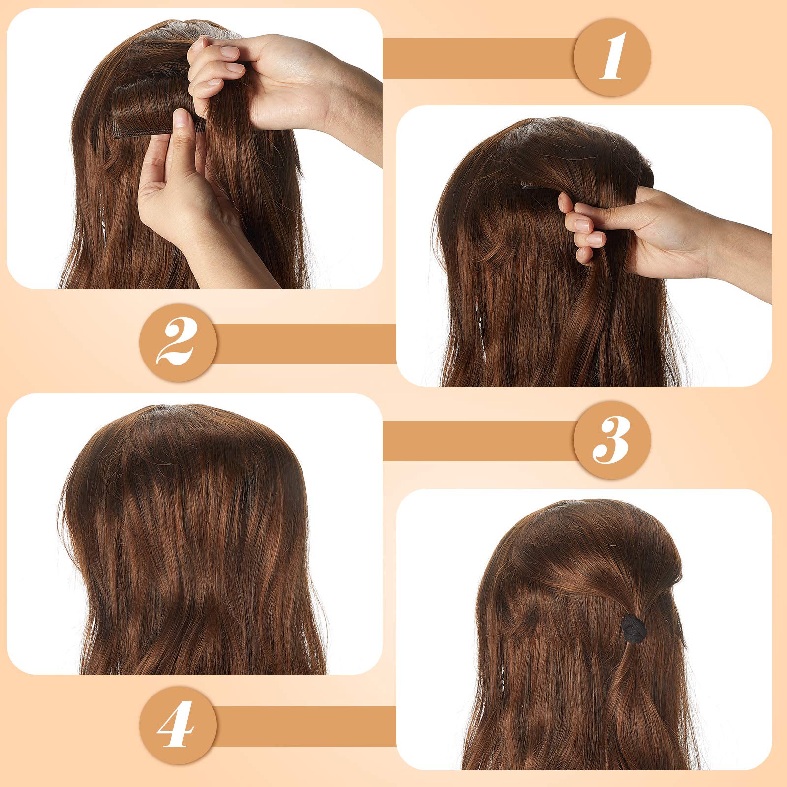 🔥BIG SALE - 48% OFF🔥 3 Pieces Hair Bun Invisible False Hair Clip