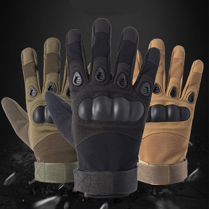 TOTO™ Outdoor Sports Tactical Rubber Knuckle Gloves for Men