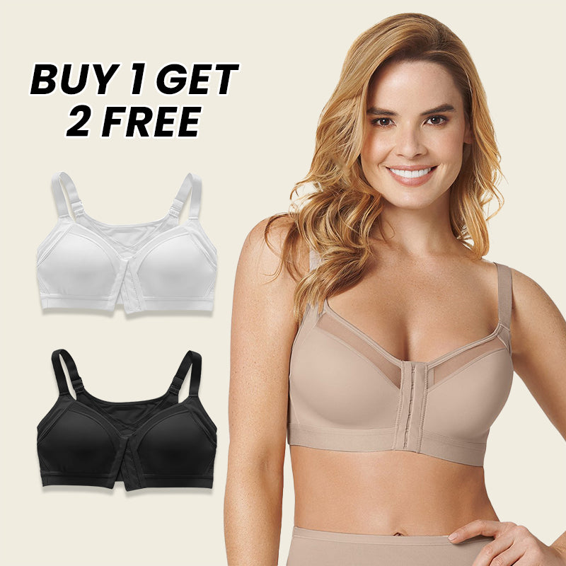 Comfort Posture Corrector Bra with Contour Cups Bra-EARLY BLACK FRIDAY SALE-BEIGE+White+Black (3-PACK BRAS ONLY $19.99)