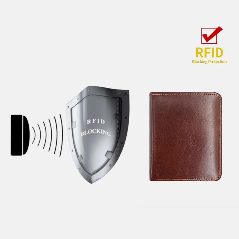 Slim Bifold RFID Blocking Minimalist Wallets for Men