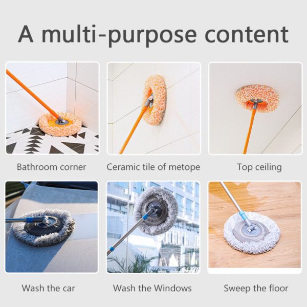 (🔥Last Day Promotion-SAVE 50% OFF) 360° Rotatable Adjustable Cleaning Mop --Buy 2 SETS FREE SHIPPING