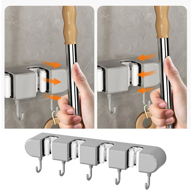 🌲Early Christmas Sale 50% OFF - 【Tiktok Hot Sale】Punch-free multifunctional mop holder--BUY 2 GET FREE SHIPPING