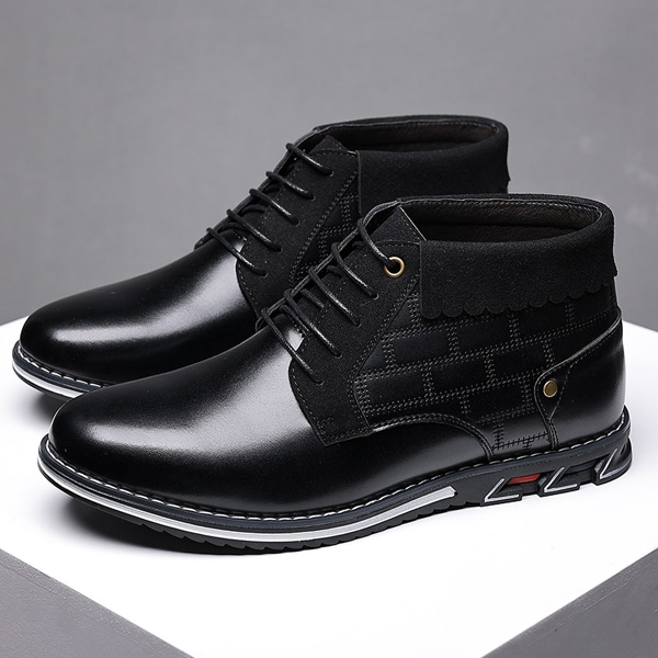High Top Leather Shoes Buy 1 Get 1 50%OFF