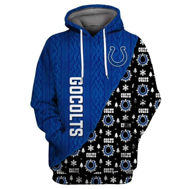 INDIANAPOLIS COLTS 3D CHRISTMAS HOODIE ABC03