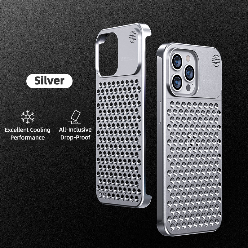 New Aromatherapy Alloy Heat Dissipator Case Cover for iPhone