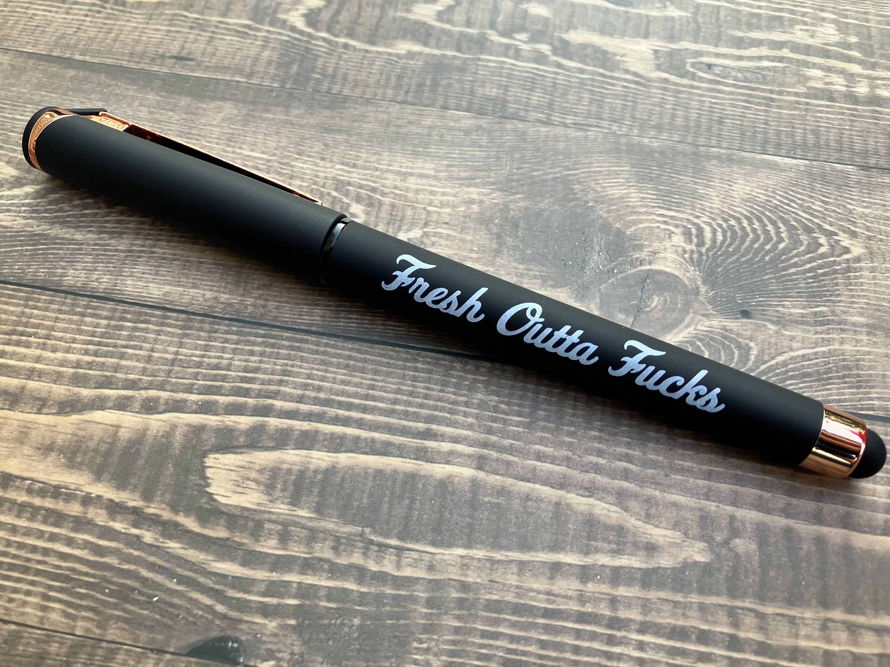  Fresh Outta Fucks Pad and Pen, Fresh Out of Fcks Pen