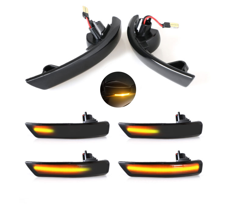2PCS DRIVER WING MIRROR INDICATOR REPEATER LIGHT FOR FORD FOCUS 2008-2018