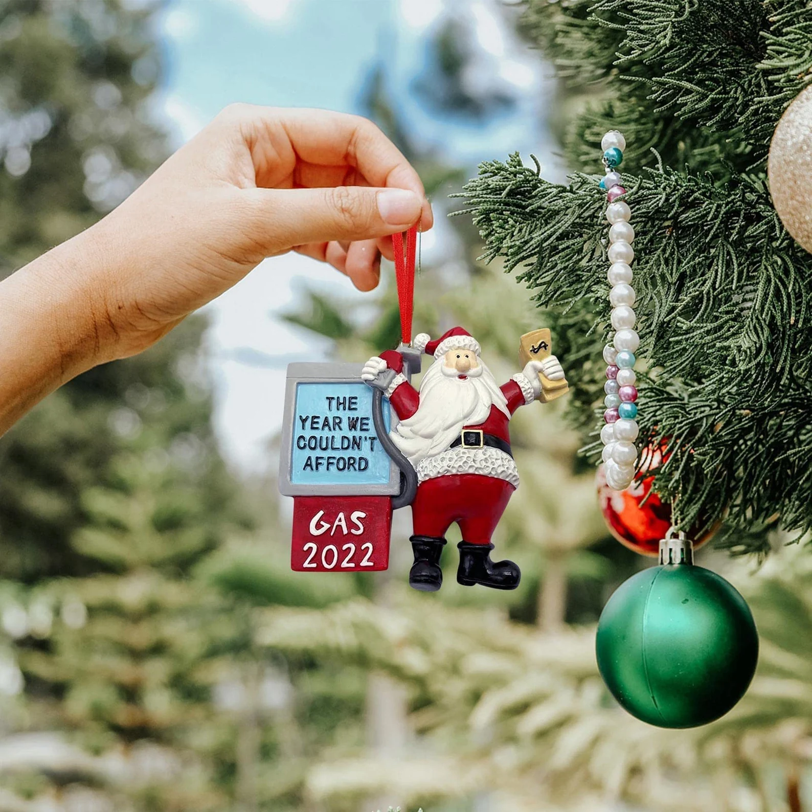2022 Sarcastic Christmas Ornament- Santa Claus Sends You Gas