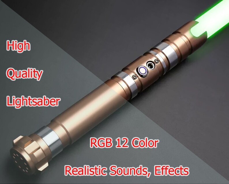 Lightsaber B, Lightsaber blade, Saberforge,  6 set sound.RGB 12 color, Removable PC blade,  with USB charging cable, aluminum hilt.
