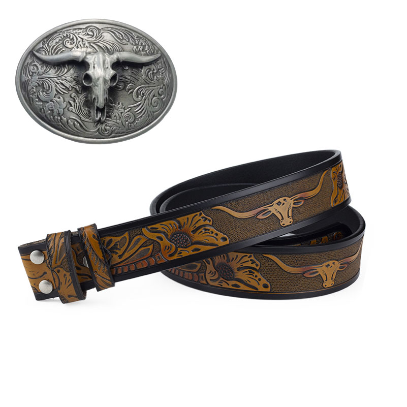 Cool Belt Buckle with Cowboy Country Utility Belt