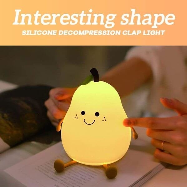 (🔥Summer Hot Sale 48% OFF) Pear-shaped Silicone Decompression Clap Light - BUY 2 FREE SHIPPING