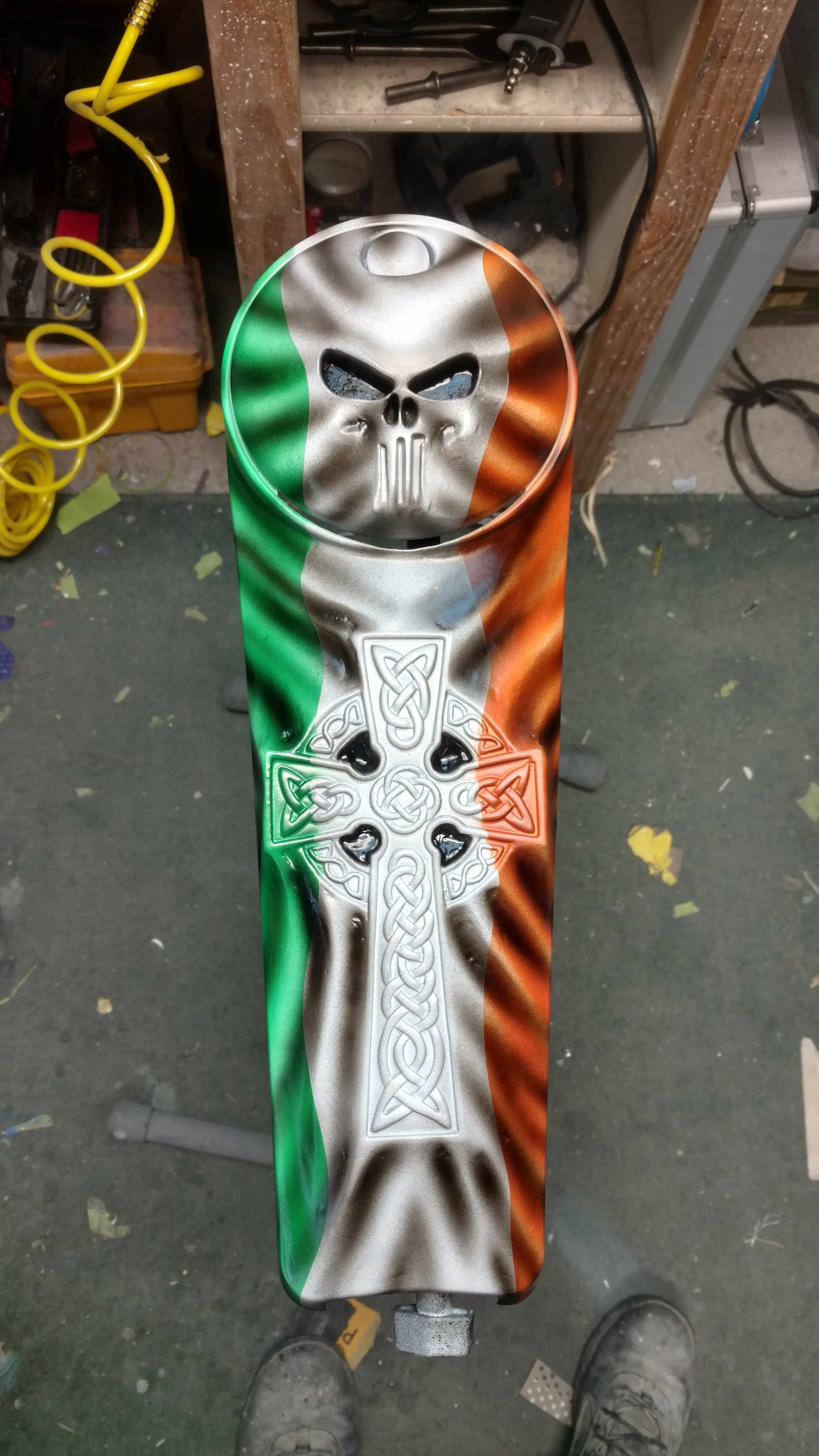 Harley Motorcycle Harley Davidson Touring Console Irish-themed With Knotted Cross
